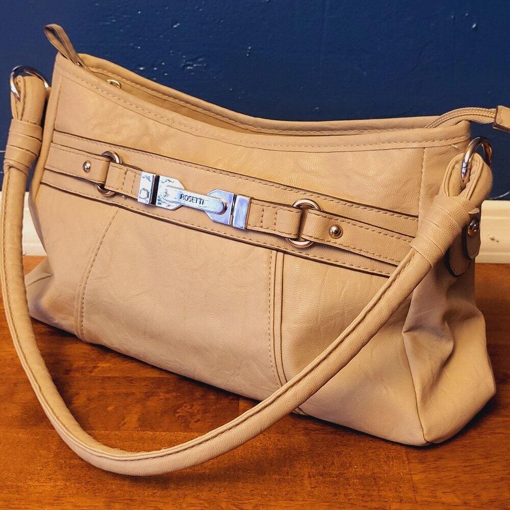 Rosetti ~ Beige/Cream  ~ Leather ~ Shoulder Bag ~Excellent Condition